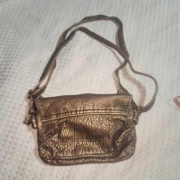 NATURALIZER EUC CROSSBODY ORGANIZER WALLET CROSSBODY BAG. GOLD - Picture 7 of 8